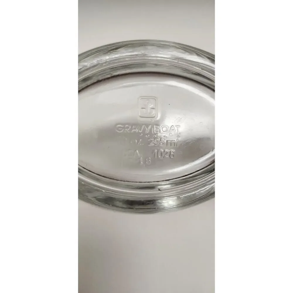 Indiana Vintage Glass Clear Classic Revere 3 Piece Mayo/Gravy Bowl Sauce Set